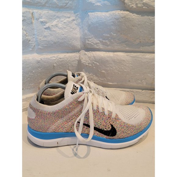 Nike Shoes - Nike Free 4.0 Flyknit Running Shoes Women's Sz 6.5 Multicolor 631050-104